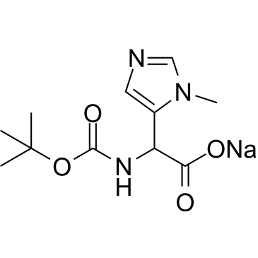 2-((tert-Butoxycarbonyl)amino)-2-(1-methyl-1H-imidazol-5-yl)acetic acid sodium|CS-1612472