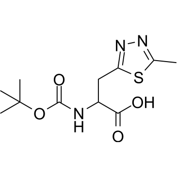 2-((tert-Butoxycarbonyl)amino)-3-(5-methyl-1,3,4-thiadiazol-2-yl)propanoic acid|CS-1612475