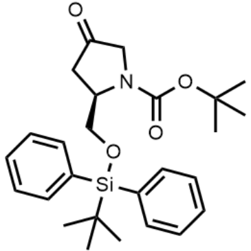 tert-Butyl (R)-2-(((tert-butyldiphenylsilyl)oxy)methyl)-4-oxopyrrolidine-1-carboxylate|CS-1630445