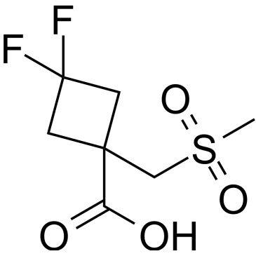 3,3-Difluoro-1-((methylsulfonyl)methyl)cyclobutane-1-carboxylic acid|CS-1630480