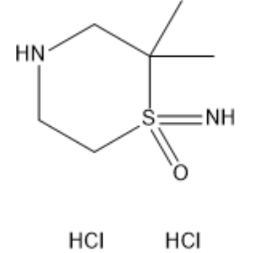 1-Imino-2,2-dimethyl-1λ6-thiomorpholine 1-oxide dihydrochloride|CS-1633847
