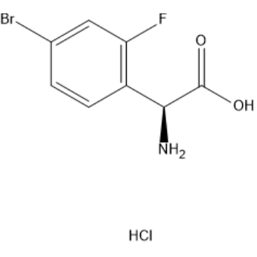 (S)-2-Amino-2-(4-bromo-2-fluorophenyl)acetic acid hydrochloride|CS-1634220