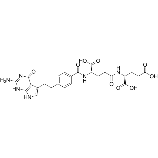 ((S)-4-(4-(2-(2-Amino-4-oxo-4,7-dihydro-1H-pyrrolo[2,3-d]pyrimidin-5-yl)ethyl)benzamido)-4-carboxybutanoyl)-l-glutamic acid|CS-1634435