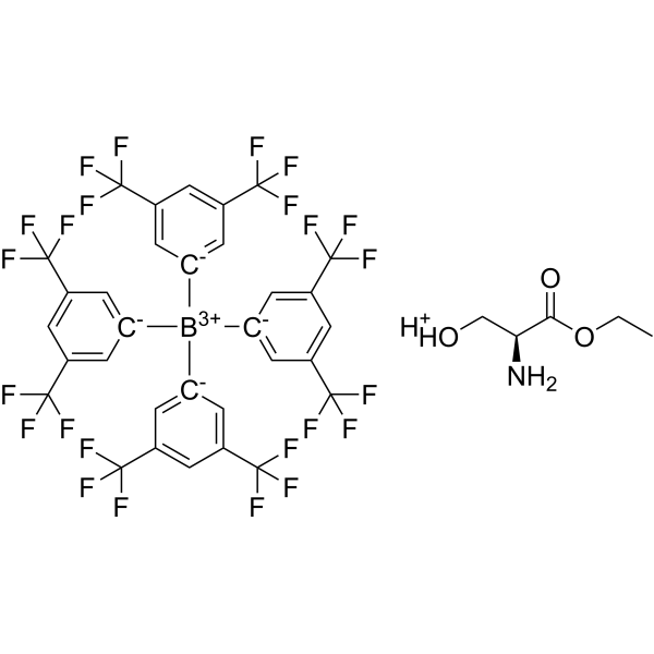 Hydrogen tetrakis[3,5-bis(trifluoromethyl)phenyl]borate compound with ethyl L-serinate|CS-1634506