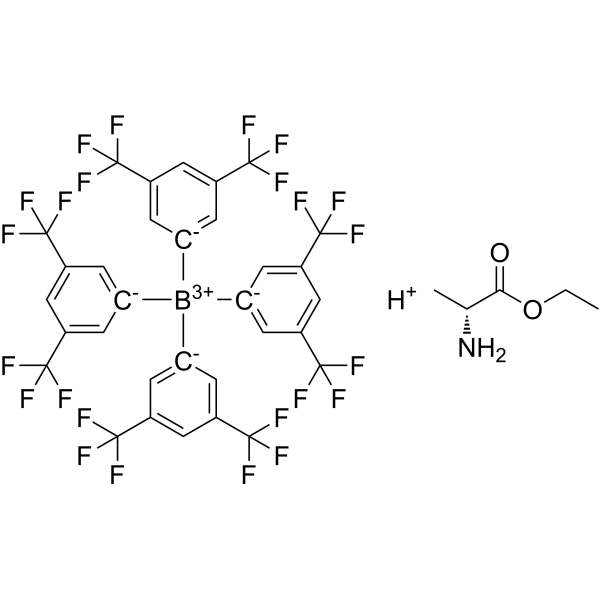 Hydrogen tetrakis[3,5-bis(trifluoromethyl)phenyl]borate compound with ethyl D-alaninate|CS-1634507
