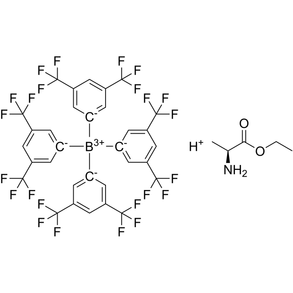 Hydrogen tetrakis[3,5-bis(trifluoromethyl)phenyl]borate compound with ethyl L-alaninate|CS-1634508
