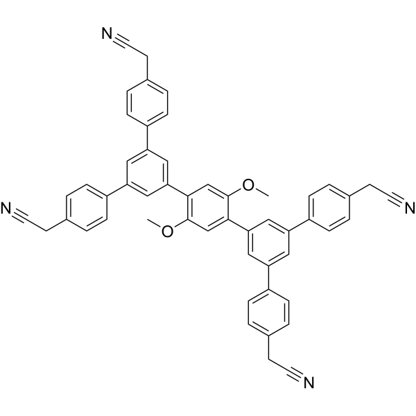 2,2',2'',2'''-((2,5-Dimethoxy-1,4-phenylene)bis([1,1':3',1''-terphenyl]-5',4,4''-triyl))tetraacetonitrile|CS-1634515