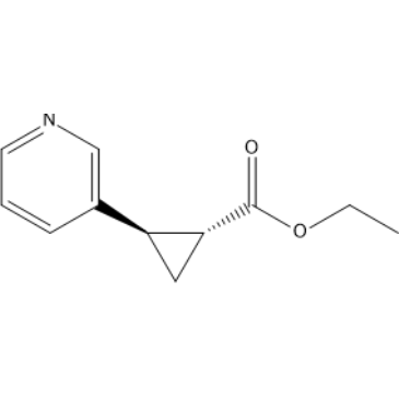 rel-Ethyl (1R,2R)-2-(pyridin-3-yl)cyclopropane-1-carboxylate|CS-1634556