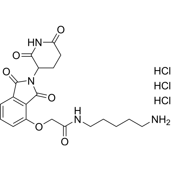 N-(5-Aminopentyl)-2-((2-(2,6-dioxopiperidin-3-yl)-1,3-dioxoisoindolin-4-yl)oxy)acetamide trihydrochloride|CS-1634604