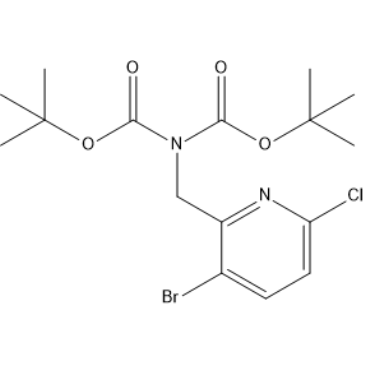 Di-tert-butyl ((3-bromo-6-chloropyridin-2-yl)methyl)iminodicarbonate|CS-1634646