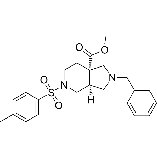 rel-Methyl (3aS,7aS)-2-benzyl-5-tosyloctahydro-7aH-pyrrolo[3,4-c]pyridine-7a-carboxylate|CS-1634650