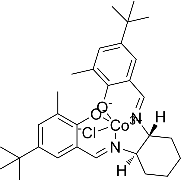 Chloro[[2,2'-[(1R,2R)-1,2-Cyclohexanediylbis[(nitrilo-κN)methylidyne]]bis[4-bis(1,1-dimethylethyl)-6-methyl-phenolato-κO]](2-)]cobalt|CS-1634666