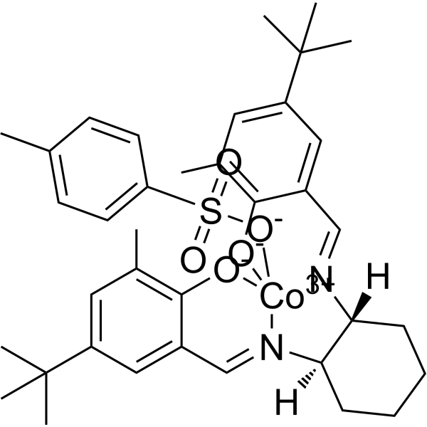 [[2,2'-[(1R,2R)-1,2-Cyclohexanediylbis[(nitrilo-κN)methylidyne]]bis[4-bis(1,1-dimethylethyl)-6-methyl-phenolato-κO]](2-)](4-methylbenzenesulfonato-κO)cobalt|CS-1634670