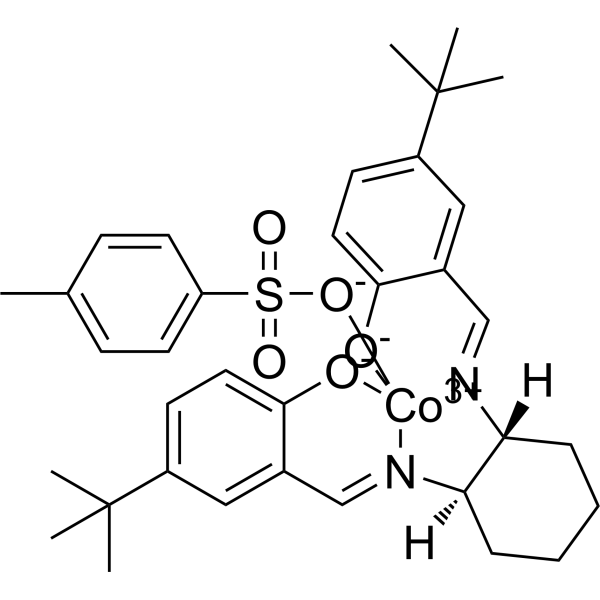 [[2,2'-[(1R,2R)-1,2-Cyclohexanediylbis[(nitrilo-κN)methylidyne]]bis[4-bis(1,1-dimethylethyl)phenolato-κO]](2-)](4-methylbenzenesulfonato-κO)cobalt|CS-1634672