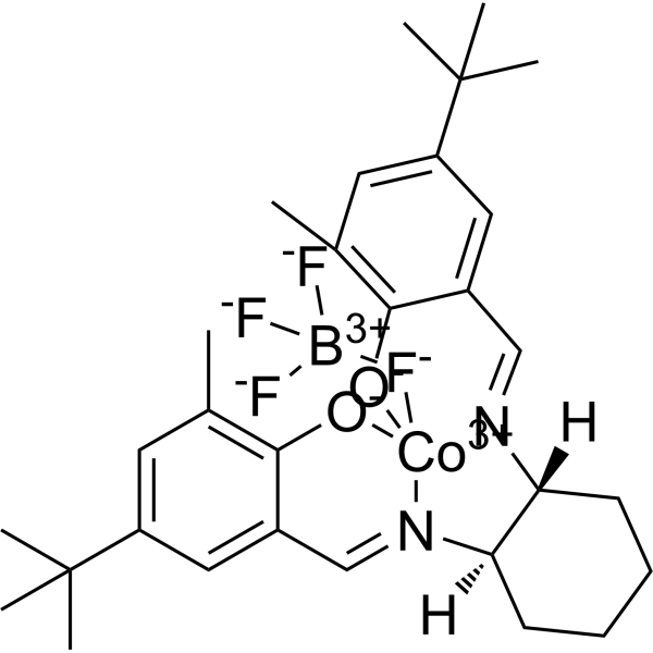 [[2,2'-[(1R,2R)-1,2-Cyclohexanediylbis[(nitrilo-κN)methylidyne]]bis[4-bis(1,1-dimethylethyl)-6-methyl-phenolato-κO]](2-)][tetrafluoroborato(1-)-κF]cobalt|CS-1634674