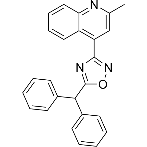5-Benzhydryl-3-(2-methylquinolin-4-yl)-1,2,4-oxadiazole|CS-1634749