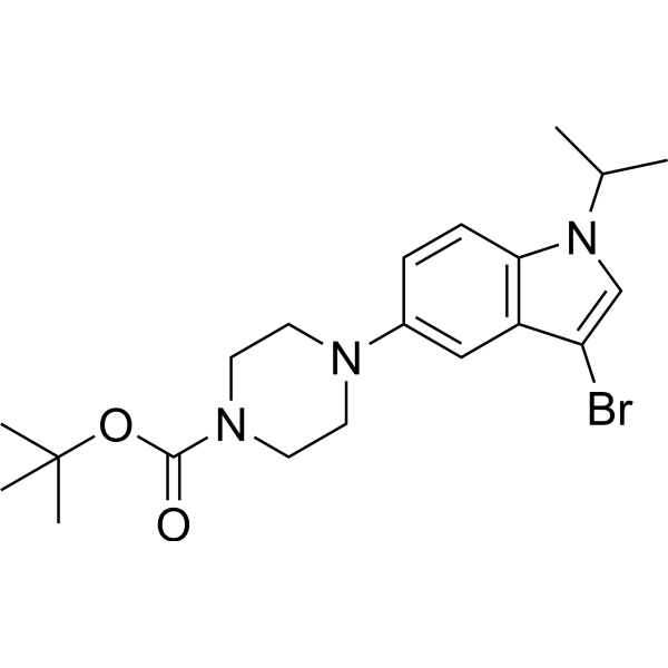 tert-Butyl 4-(3-bromo-1-isopropyl-1H-indol-5-yl)piperazine-1-carboxylate|CS-1634751
