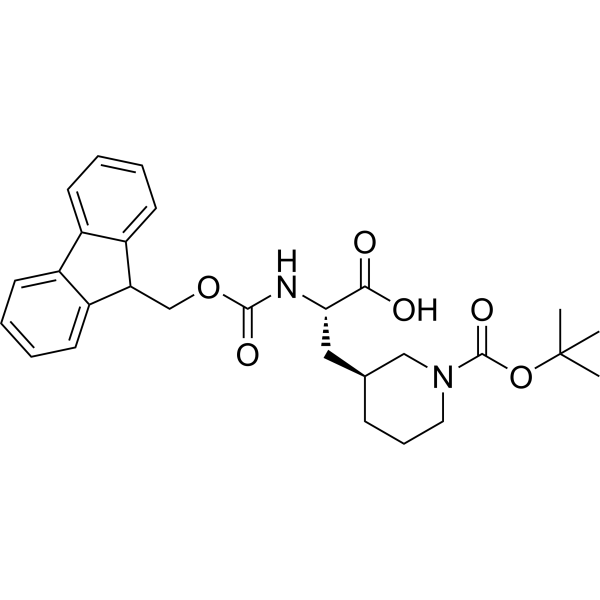 (S)-2-((((9H-Fluoren-9-yl)methoxy)carbonyl)amino)-3-((S)-1-(tert-Butoxycarbonyl)piperidin-3-yl)propanoic acid|CS-1634827