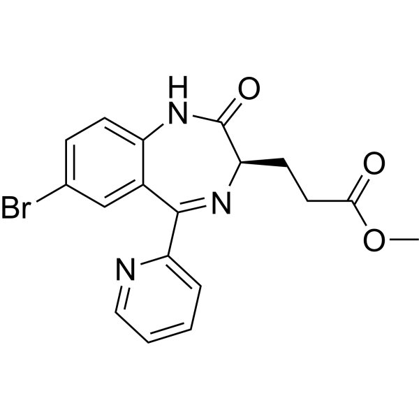 Methyl (R)-3-(7-bromo-2-oxo-5-(pyridin-2-yl)-2,3-dihydro-1H-benzo[E][1,4]diazepin-3-yl)propanoate|CS-1634830