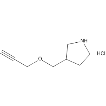 3-((Prop-2-yn-1-yloxy)methyl)pyrrolidine hydrochloride|CS-1634889