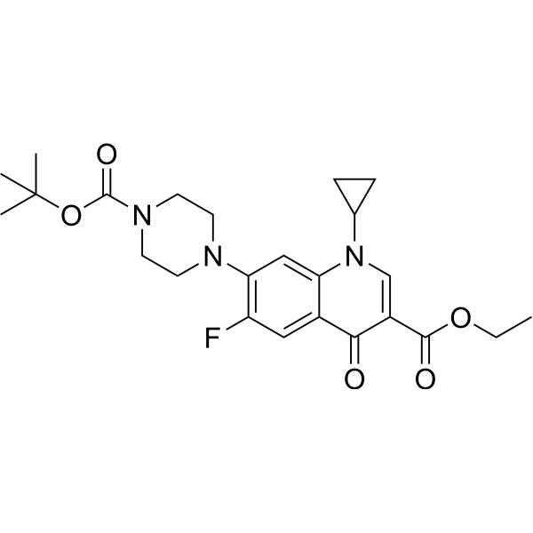 Ethyl 7-(4-(tert-Butoxycarbonyl)piperazin-1-yl)-1-cyclopropyl-6-fluoro-4-oxo-1,4-dihydroquinoline-3-carboxylate|CS-1634898