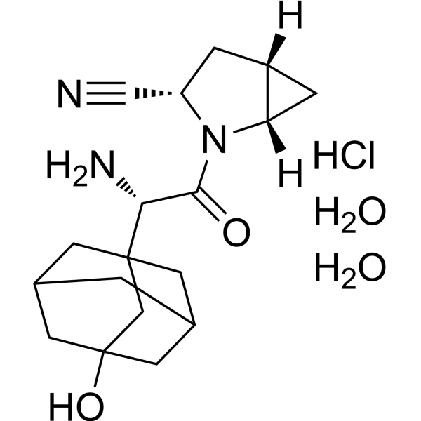 (1S,3S,5S)-2-((2S)-2-Amino-2-(3-hydroxyadamantan-1-yl)acetyl)-2-azabicyclo[3.1.0]hexane-3-carbonitrile hydrochloride dihydrate|CS-1634905