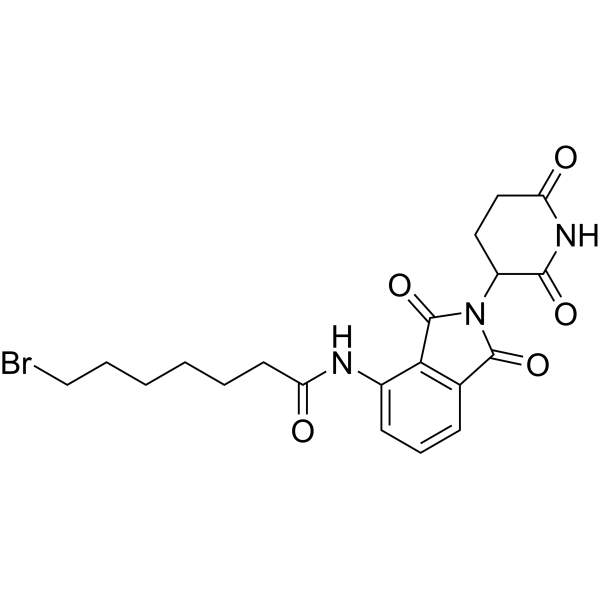 7-Bromo-N-(2-(2,6-dioxopiperidin-3-yl)-1,3-dioxoisoindolin-4-yl)heptanamide|CS-1634976