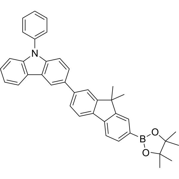 3-(9,9-Dimethyl-7-(4,4,5,5-tetramethyl-1,3,2-dioxaborolan-2-yl)-9H-fluoren-2-yl)-9-phenyl-9H-carbazole|CS-1635018