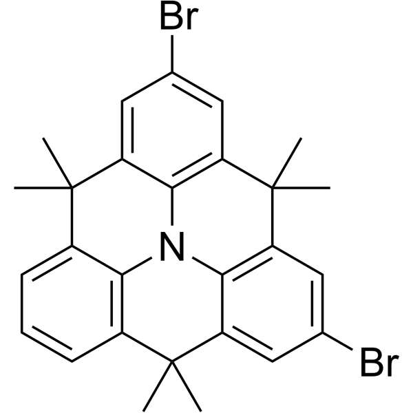 2,6-Dibromo-4,4,8,8,12,12-hexamethyl-8,12-dihydro-4H-benzo[9,1]quinolizino[3,4,5,6,7-defg]acridine|CS-1635072