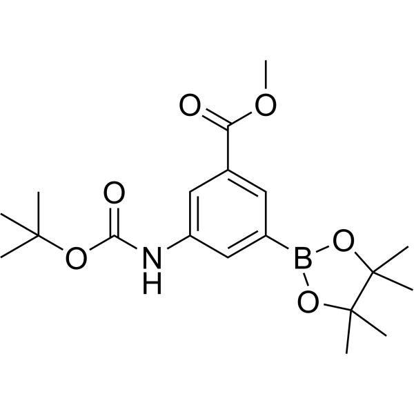 Methyl 3-((tert-Butoxycarbonyl)amino)-5-(4,4,5,5-tetramethyl-1,3,2-dioxaborolan-2-yl)benzoate|CS-1635187