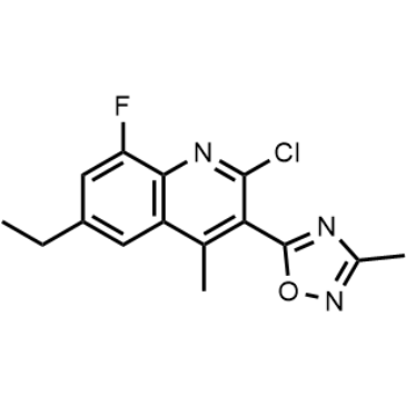 5-(2-Chloro-6-ethyl-8-fluoro-4-methylquinolin-3-yl)-3-methyl-1,2,4-oxadiazole|CS-1635328