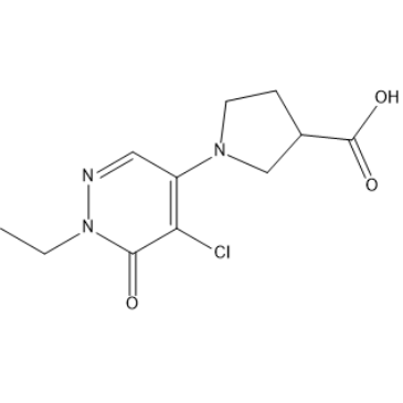 1-(5-Chloro-1-ethyl-6-oxo-1,6-dihydropyridazin-4-yl)pyrrolidine-3-carboxylic acid|CS-1635400