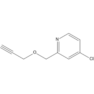 4-Chloro-2-((prop-2-yn-1-yloxy)methyl)pyridine|CS-1635633