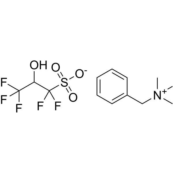 N,N,N-Trimethyl-1-phenylmethanaminium 1,1,3,3,3-pentafluoro-2-hydroxypropane-1-sulfonate|CS-1635640