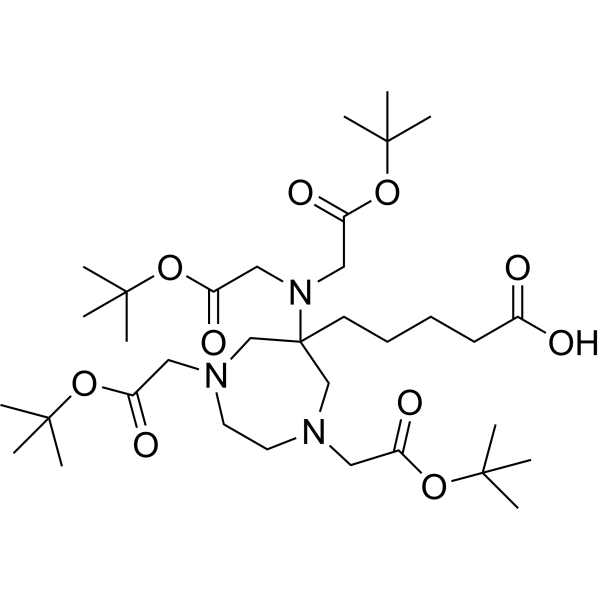 5-(6-(Bis(2-(tert-Butoxy)-2-oxoethyl)amino)-1,4-bis(2-(tert-Butoxy)-2-oxoethyl)-1,4-diazepan-6-yl)pentanoic acid|CS-1635660