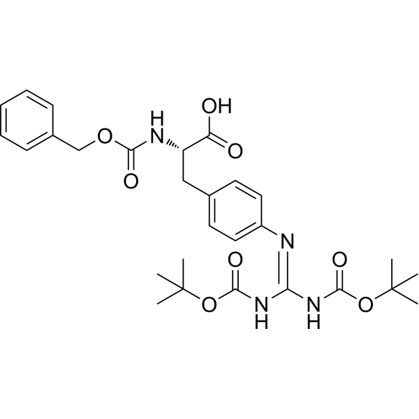 (S)-2-(((Benzyloxy)carbonyl)amino)-3-(4-((2,2,10,10-tetramethyl-4,8-dioxo-3,9-dioxa-5,7-diazaundecan-6-ylidene)amino)phenyl)propanoic acid|CS-1635699