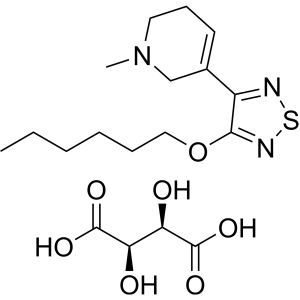 3-(Hexyloxy)-4-(1-methyl-1,2,5,6-tetrahydropyridin-3-yl)-1,2,5-thiadiazole (2R,3R)-2,3-dihydroxysuccinate|CS-1635736