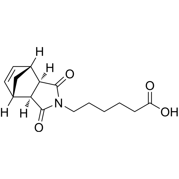 rel-6-((3aR,4R,7S,7aS)-1,3-dioxo-1,3,3a,4,7,7a-hexahydro-2H-4,7-methanoisoindol-2-yl)hexanoic acid|CS-1635745