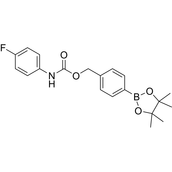 4-(4,4,5,5-Tetramethyl-1,3,2-dioxaborolan-2-yl)benzyl (4-fluorophenyl)carbamate|CS-1635800