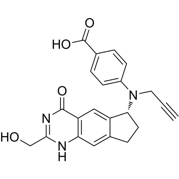 (R)-4-((2-(Hydroxymethyl)-4-oxo-4,6,7,8-tetrahydro-1H-cyclopenta[g]quinazolin-6-yl)(prop-2-yn-1-yl)amino)benzoic acid|CS-1635873