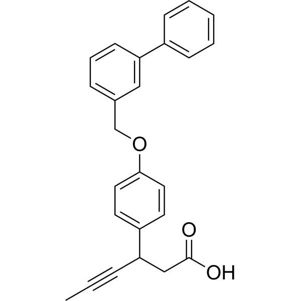 3-(4-([1,1'-Biphenyl]-3-ylmethoxy)phenyl)hex-4-ynoic acid|CS-1635875