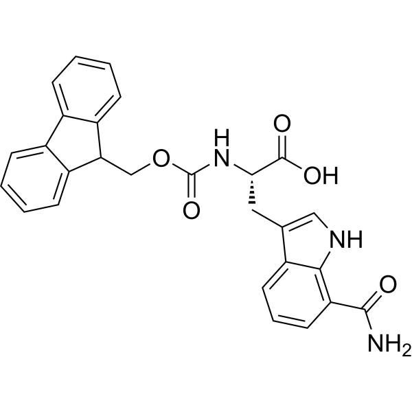 (S)-2-((((9H-Fluoren-9-yl)methoxy)carbonyl)amino)-3-(7-carbamoyl-1H-indol-3-yl)propanoic acid|CS-1635901