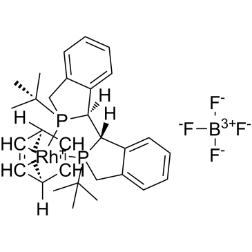 Rhodium(1+), [(2,3,5,6-η)-bicyclo[2.2.1]hepta-2,5-diene][(1S,1′S,2S,2′S)-2,2′-bis(1,1-dimethylethyl)-2,2′,3,3′-tetrahydro-1,1′-bi-1H-isophosphindole-κP2,κP2′]-, tetrafluoroborate(1-) 1:1|CS-1635982