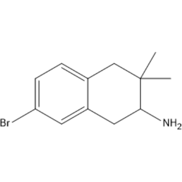 7-Bromo-3,3-dimethyl-1,2,3,4-tetrahydronaphthalen-2-amine|CS-1636006