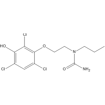 1-Propyl-1-(2-(2,4,6-trichloro-3-hydroxyphenoxy)ethyl)urea|CS-1636067