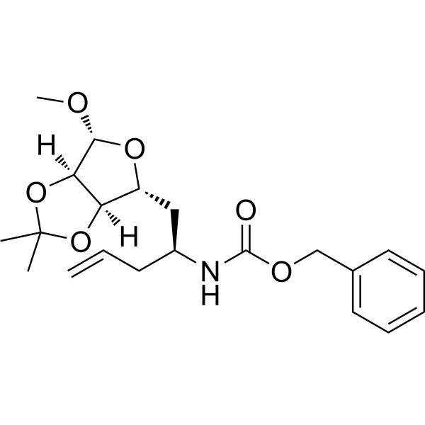 Benzyl ((S)-1-((3aR,4R,6R,6aR)-6-methoxy-2,2-dimethyltetrahydrofuro[3,4-d][1,3]dioxol-4-yl)pent-4-en-2-yl)carbamate|CS-1636140