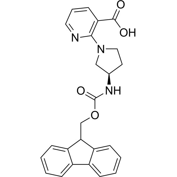 (R)-2-(3-((((9H-Fluoren-9-yl)methoxy)carbonyl)amino)pyrrolidin-1-yl)nicotinic acid|CS-1636152