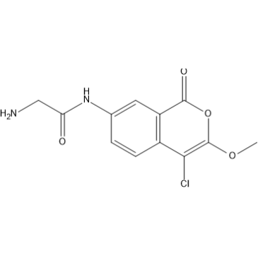 2-Amino-N-(4-chloro-3-methoxy-1-oxo-1H-isochromen-7-yl)acetamide|CS-1636159