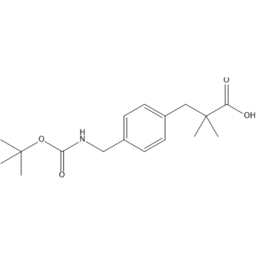3-(4-(((tert-Butoxycarbonyl)amino)methyl)phenyl)-2,2-dimethylpropanoic acid|CS-1636162