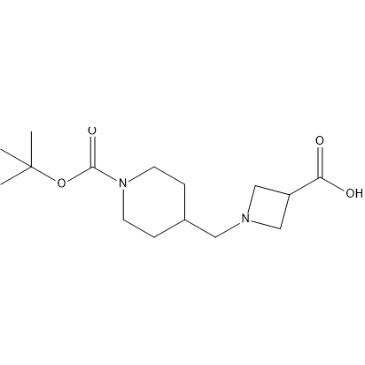 1-((1-(tert-Butoxycarbonyl)piperidin-4-yl)methyl)azetidine-3-carboxylic acid|CS-1636169